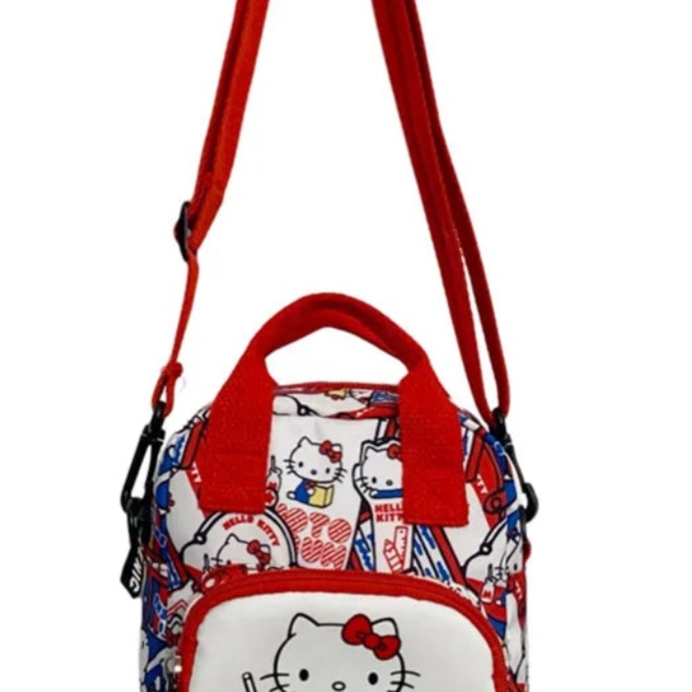 Hello Kitty Red and White Crossbody Bag